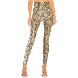 Commando Faux Leather Snakeskin Leggings in Color Neon Snake